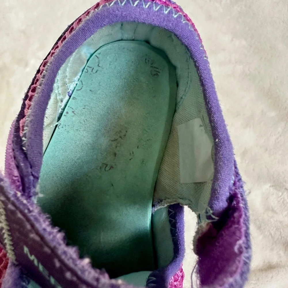 Merrell Toddler Hydro Water Sandal‎ Purple Pink Size 4.5 Velcro